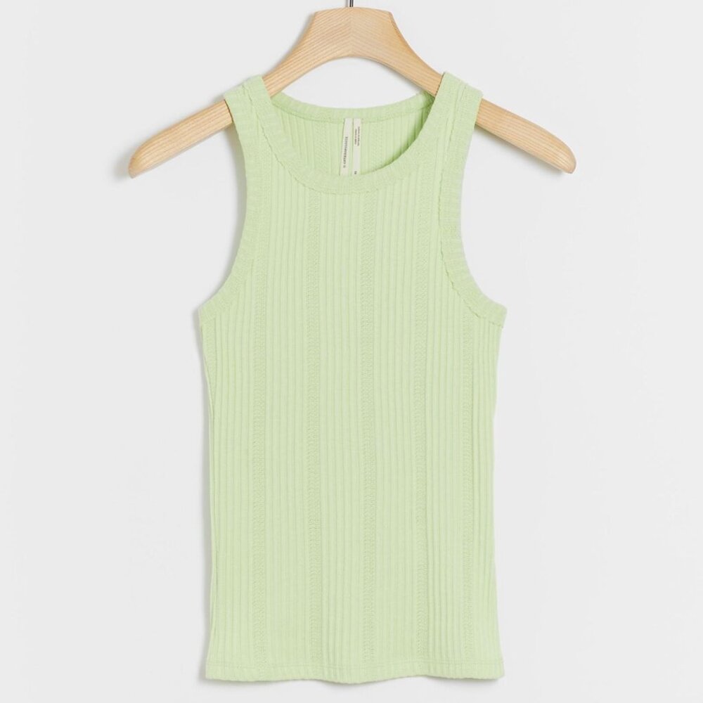 NWT Anthropologie Robin Ribbed Tank Size LP